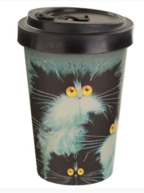 Mug de Voyage Chat Noir 400 ml Design original et amusant - Kiabi