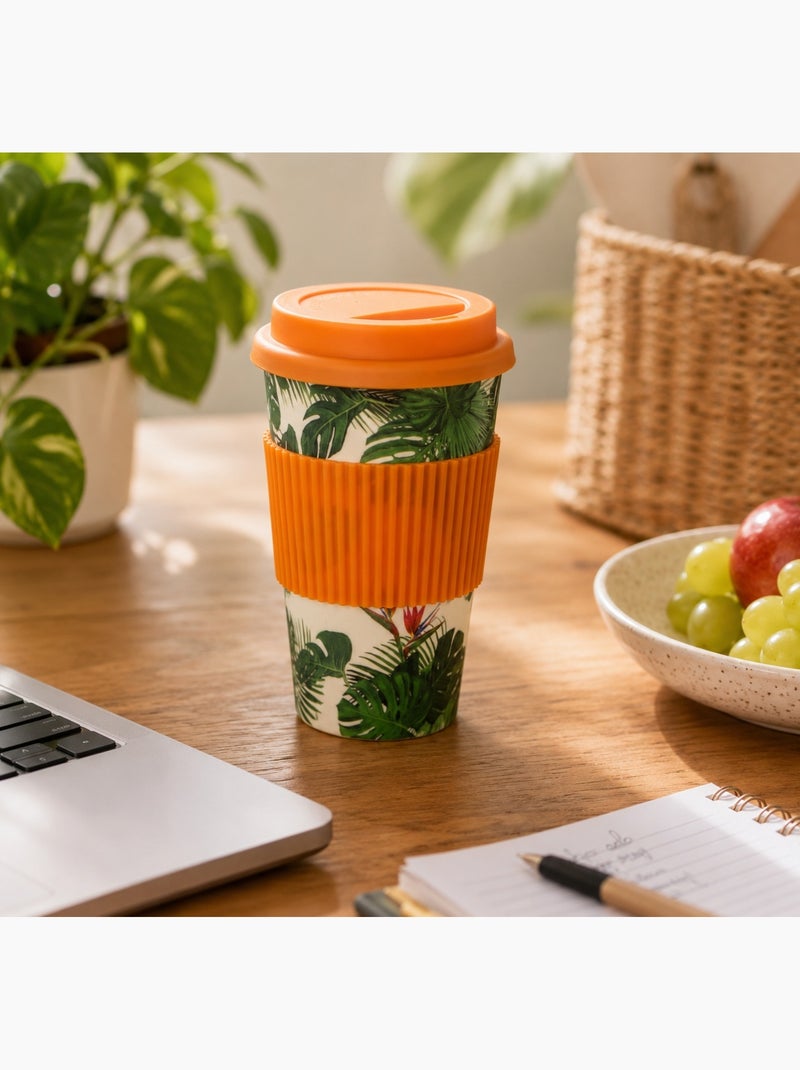Mug de Voyage Ecologique en Bambou Tropical Paradise Vert - Kiabi