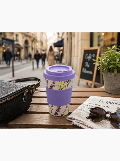 Mug de Voyage Lavande 400 ml Motif floral apaisant - Kiabi