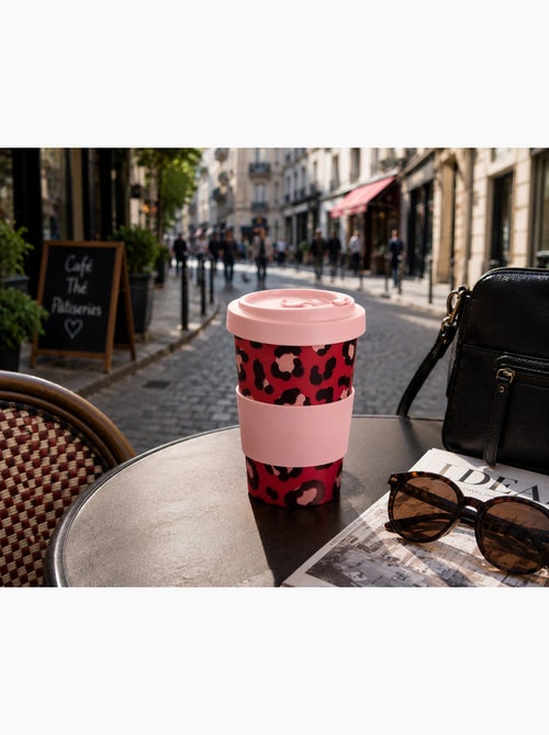 Mug de Voyage Léopard Rose 400 ml Style tendance - Kiabi