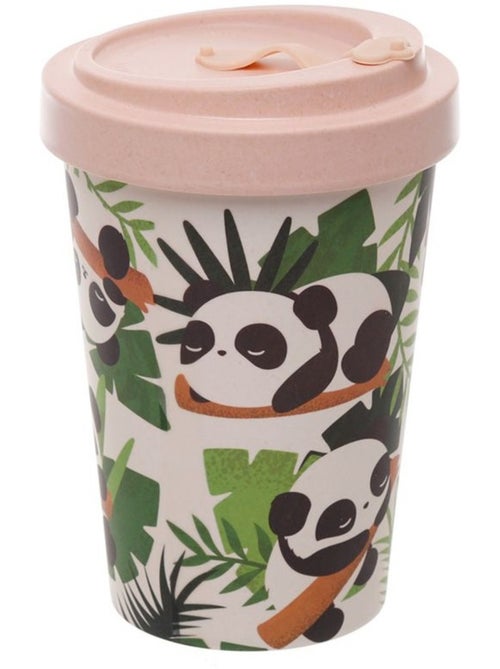 Mug de Voyage Panda Tropical 400 ml Style kawaii - Kiabi