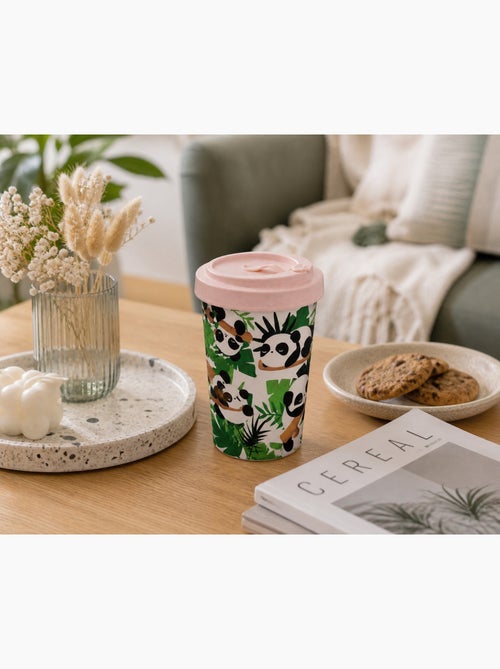 Mug de Voyage Panda Tropical 400 ml Style kawaii - Kiabi
