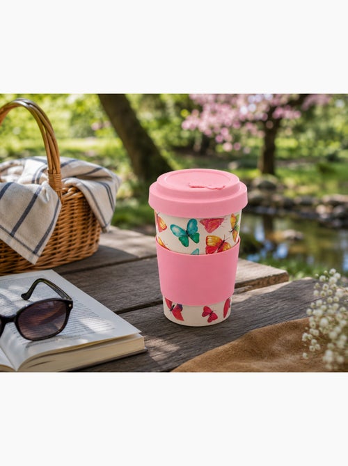 Mug de Voyage Papillons 400 ml Design coloré et délicat - Kiabi