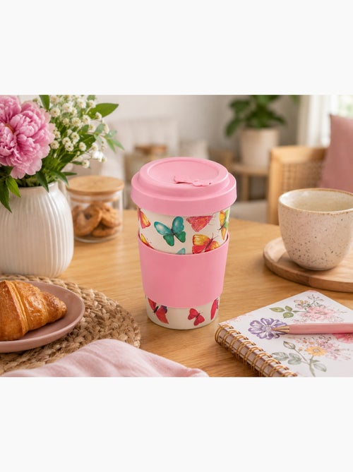 Mug de Voyage Papillons 400 ml Design coloré et délicat - Kiabi