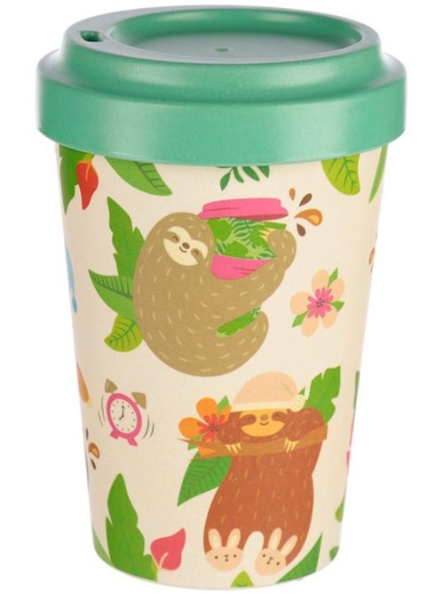 Mug de Voyage Paresseux Tropical 400 ml Design fun et relaxant - Kiabi