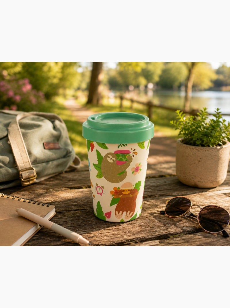 Mug de Voyage Paresseux Tropical 400 ml Design fun et relaxant Multicolore - Kiabi