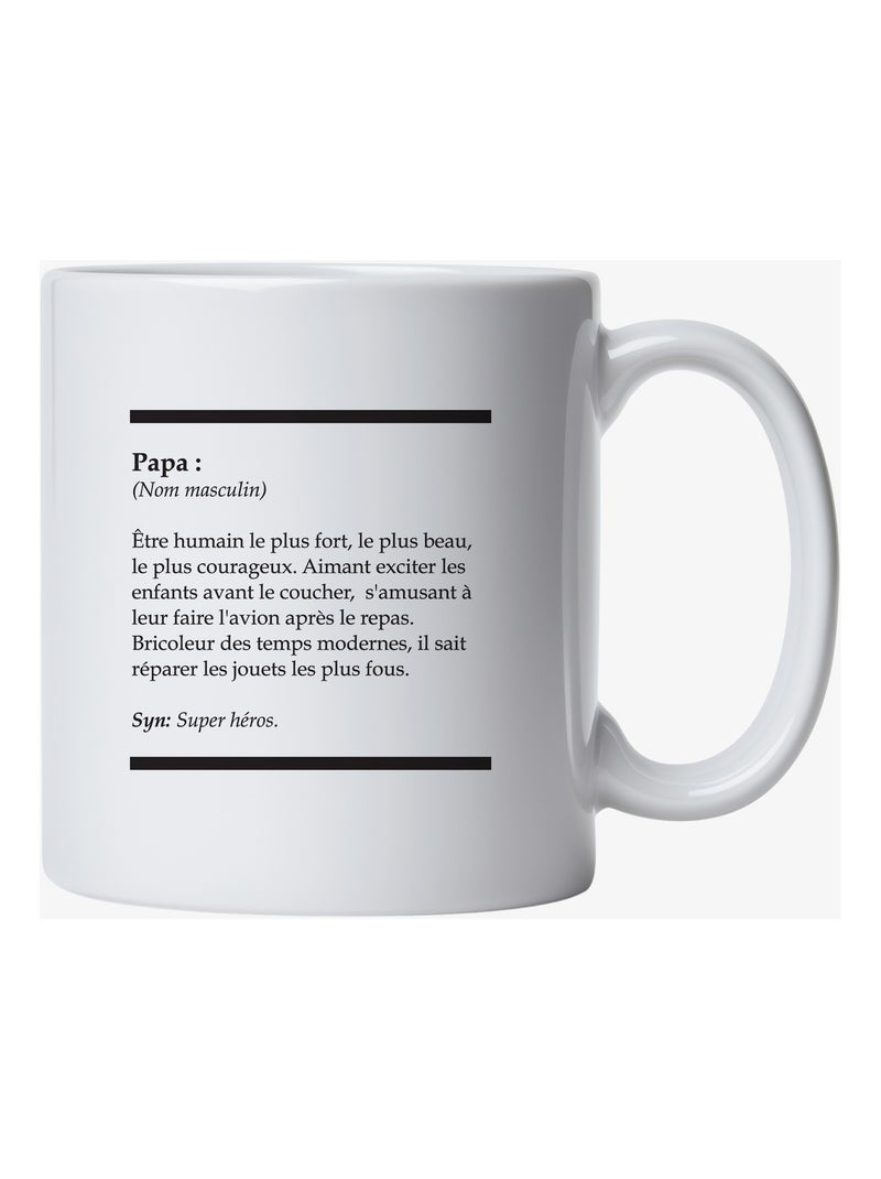 Mug DÉFINITION PAPA Blanc - Kiabi
