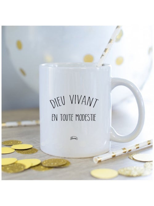 Mug DIEU VIVANT EN TOUTE MODESTIE - Kiabi