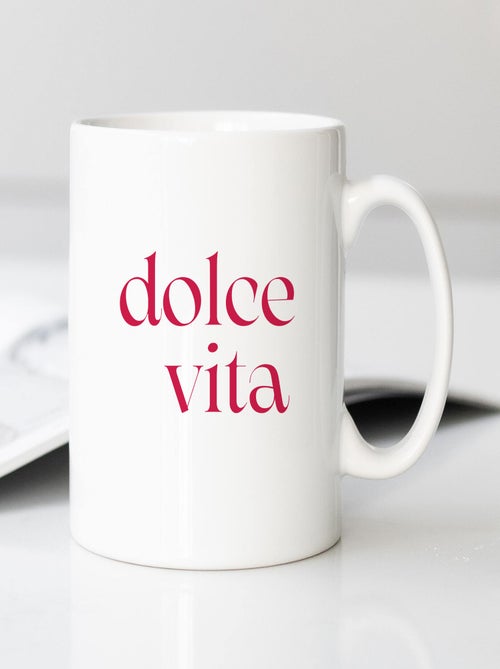 Mug DOLCE VITA ROUGE - Kiabi