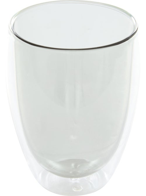 Mug double paroi en verre borosilicate 350 ml alex - Kiabi