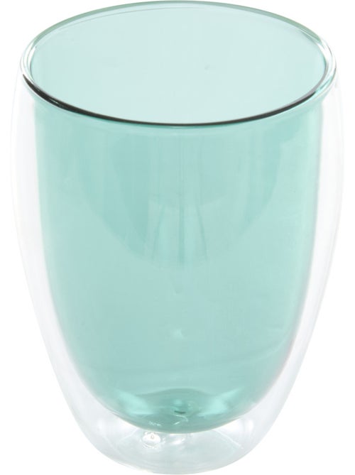Mug double paroi en verre borosilicate 350 ml alex - Kiabi