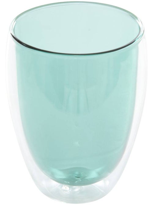 Mug double paroi en verre borosilicate 350 ml alex - Kiabi
