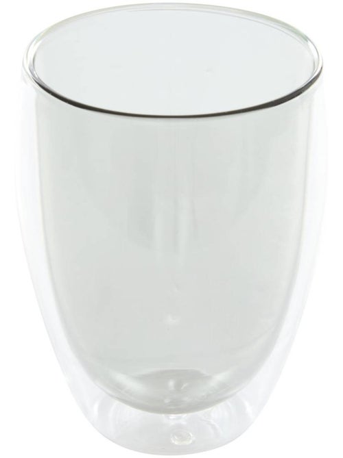 Mug double paroi en verre borosilicate 350 ml alex - Kiabi