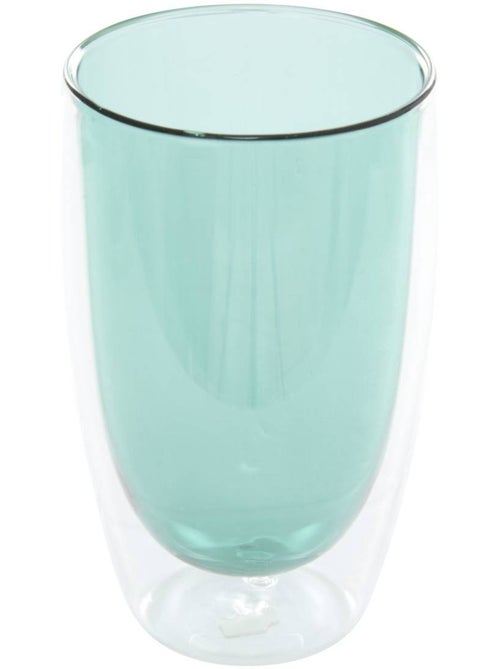 Mug double paroi en verre borosilicate 400 ml alex - Kiabi