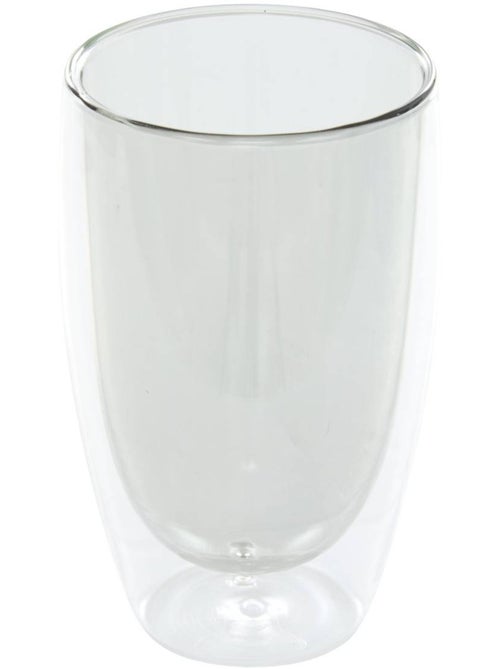 Mug double paroi en verre borosilicate 400 ml alex - Kiabi