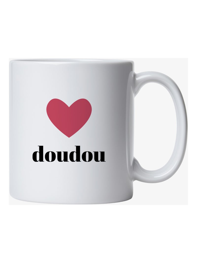 Mug DOUDOU CŒUR Blanc - Kiabi
