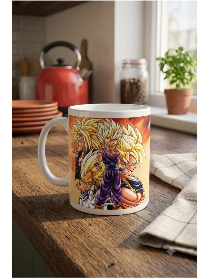 Mug Dragon Ball z 330 ml en céramique Jaune - Kiabi