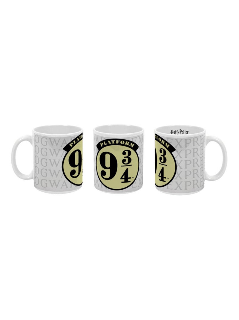 Mug en céramique- Logo Noir Harry Potter 9 3/4 - 350ml Bleu - Kiabi