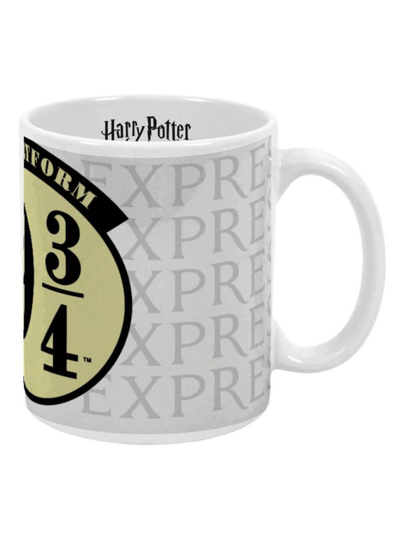 Mug en céramique- Logo Noir Harry Potter 9 3/4 - 350ml Bleu - Kiabi