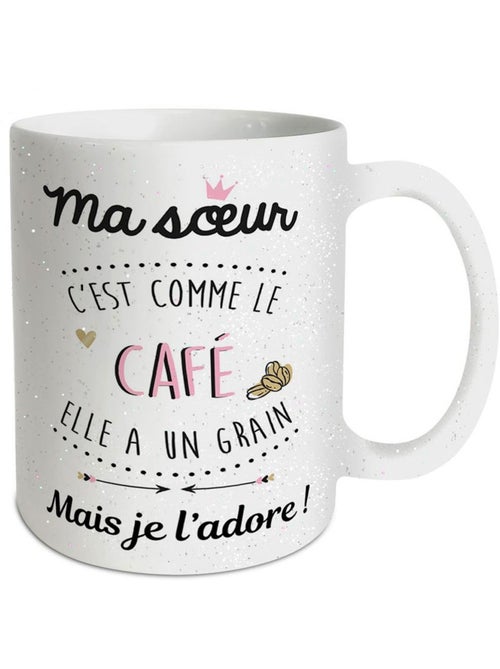 Mug en céramique 320 ml – c’est comme le café - Kiabi
