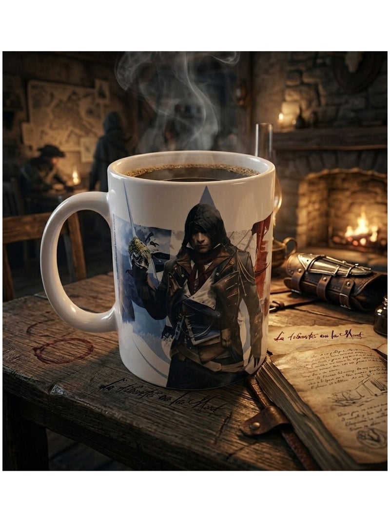 Mug en céramique Assassin's Creed Arno 320 ml Blanc - Kiabi