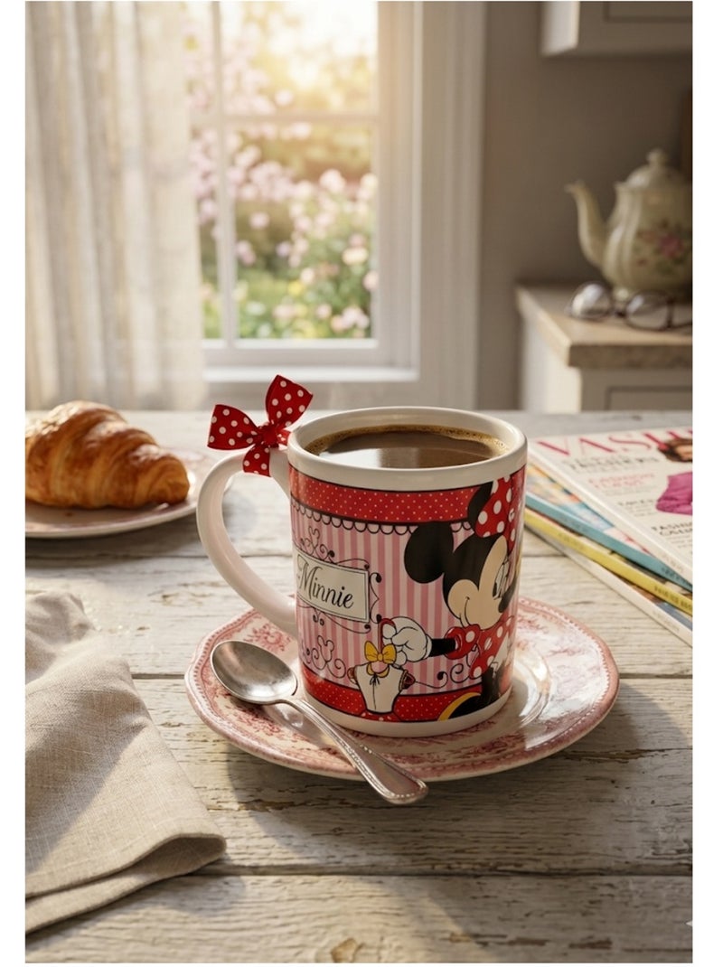 Mug en céramique décoré Minnie Mouse – 8 cm Rose - Kiabi