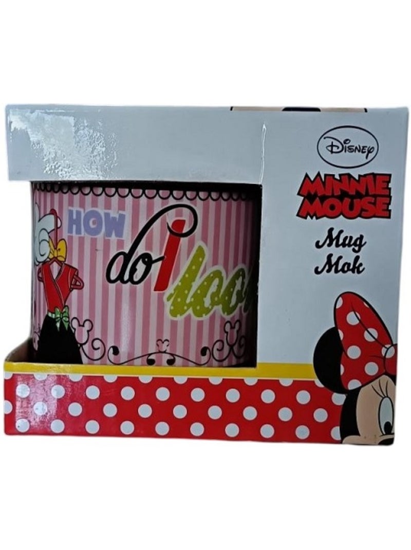 Mug en céramique décoré Minnie Mouse – 8 cm Rose - Kiabi