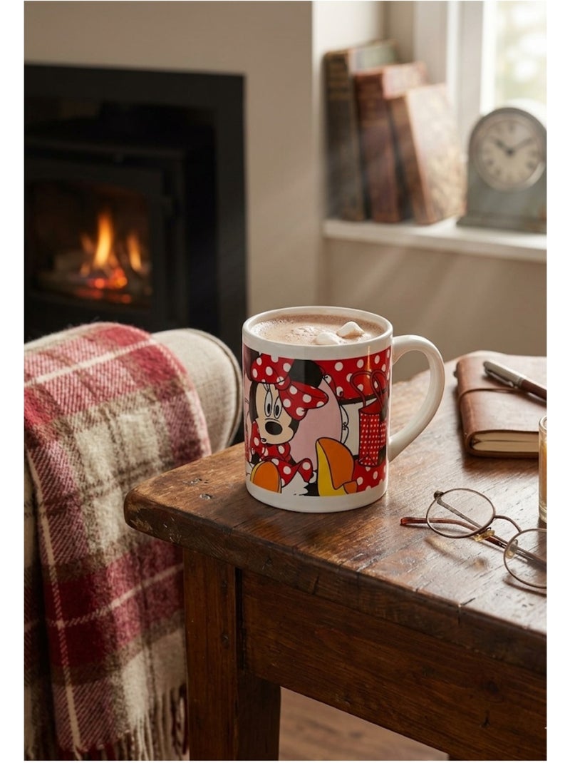 Mug en céramique décoré Minnie Mouse shopping 8 cm Rouge - Kiabi