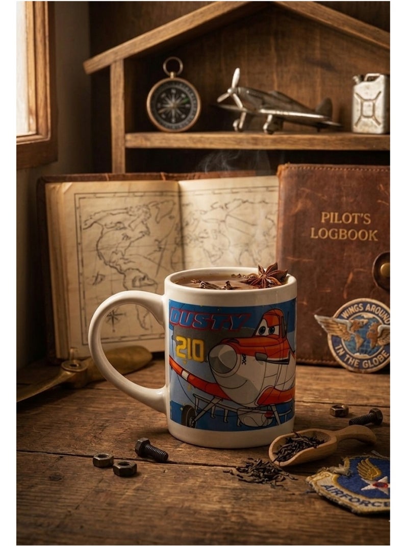 Mug en céramique décoré Planes Dusty et Chupacabra 8 cm Bleu - Kiabi