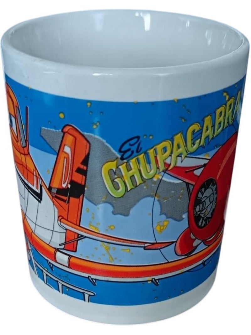 Mug en céramique décoré Planes Dusty et Chupacabra 8 cm Bleu - Kiabi