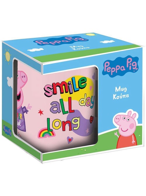 Mug en céramique 'Peppa Pig' 340 ml – Smile all day long - Kiabi