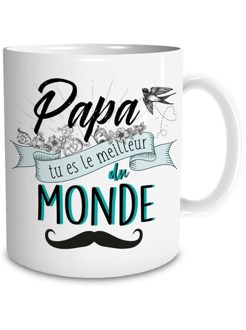 Mug en céramique SUD_TRADING - Papa tu es le meilleur du monde - Kiabi