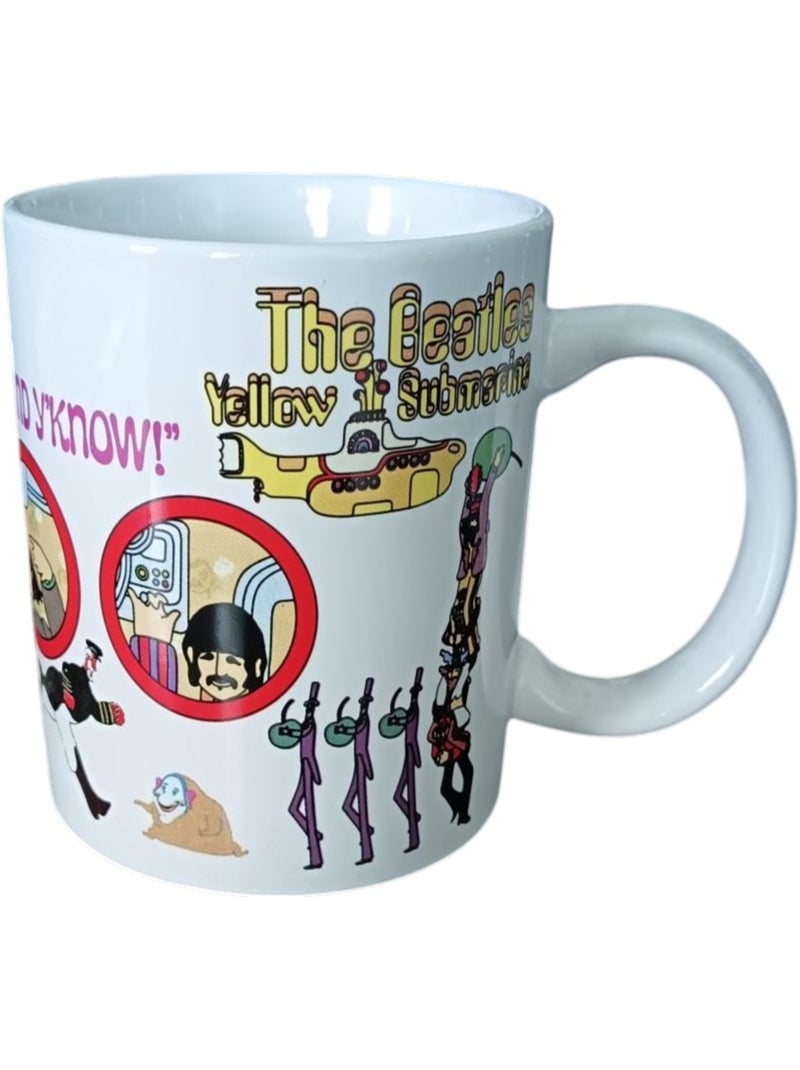 Mug en céramique The Beatles it's all in the mind y'know 9 cm Blanc - Kiabi