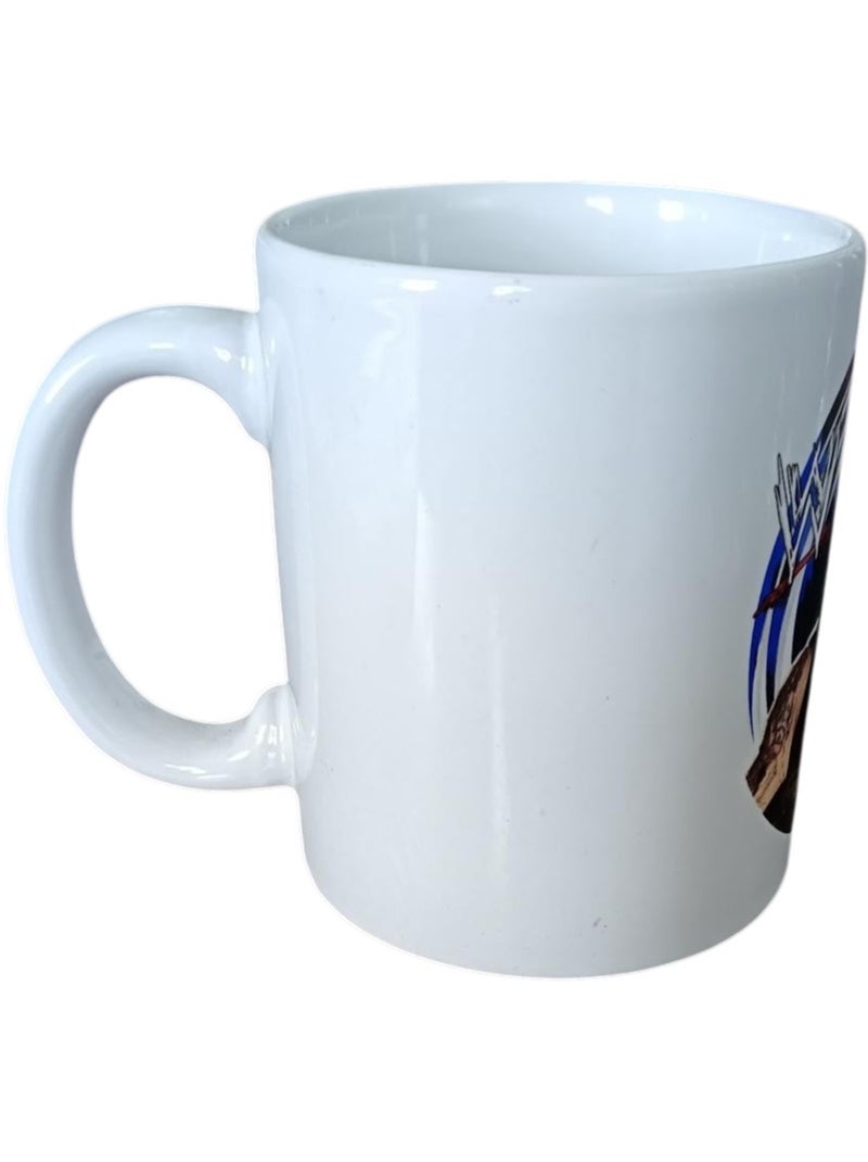 Mug en céramique WWE catch Undertaker 10 cm Blanc - Kiabi
