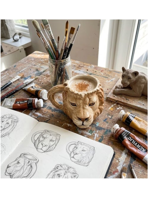Mug en forme de tête de Lion - Kiabi Mug en forme de tête de Lion - Kiabi