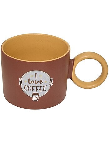 Mug en grès anse ronde 360ml CENTRAL PARK