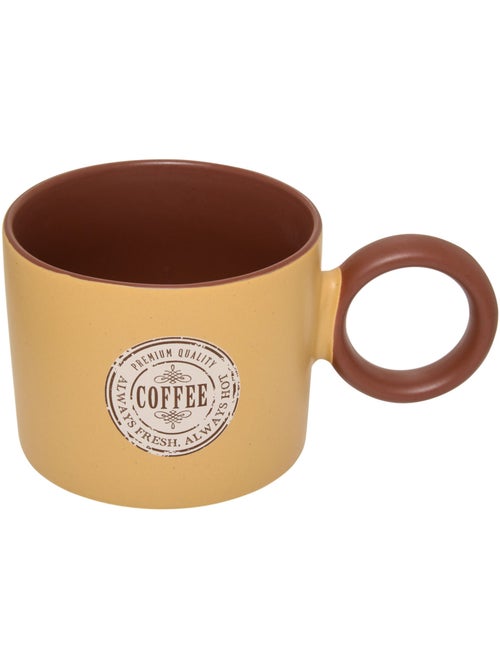 Mug en grès anse ronde 360ml CENTRAL PARK - Kiabi