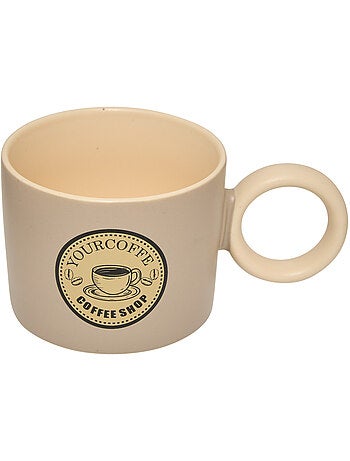 Mug en grès anse ronde 360ml central park