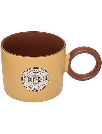 Mug en grès anse ronde 360ml central park