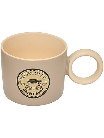 Mug en grès anse ronde 360ml CENTRAL PARK
