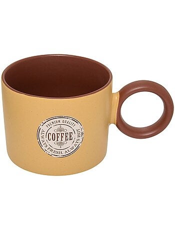 Mug en grès anse ronde 360ml CENTRAL PARK