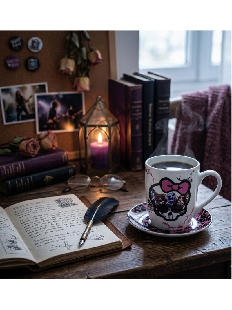 Mug en porcelaine ovale Monster High 10 cm Blanc - Kiabi