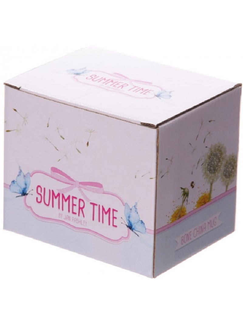 Mug en porcelaine Pissenlits Collection Jan Pashley Blanc - Kiabi