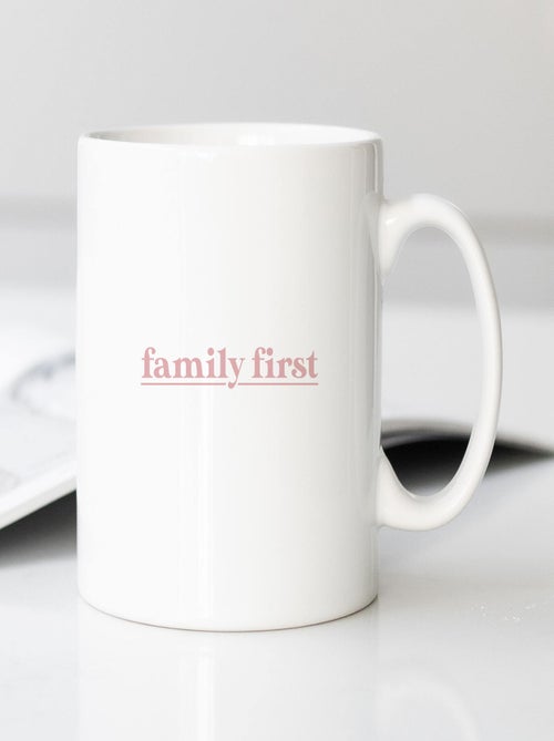 Mug FAMILY FIRST ROSE - Kiabi