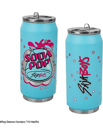 Mug Isotherme avec Paille Soda Pop - KPop Demon Hunters