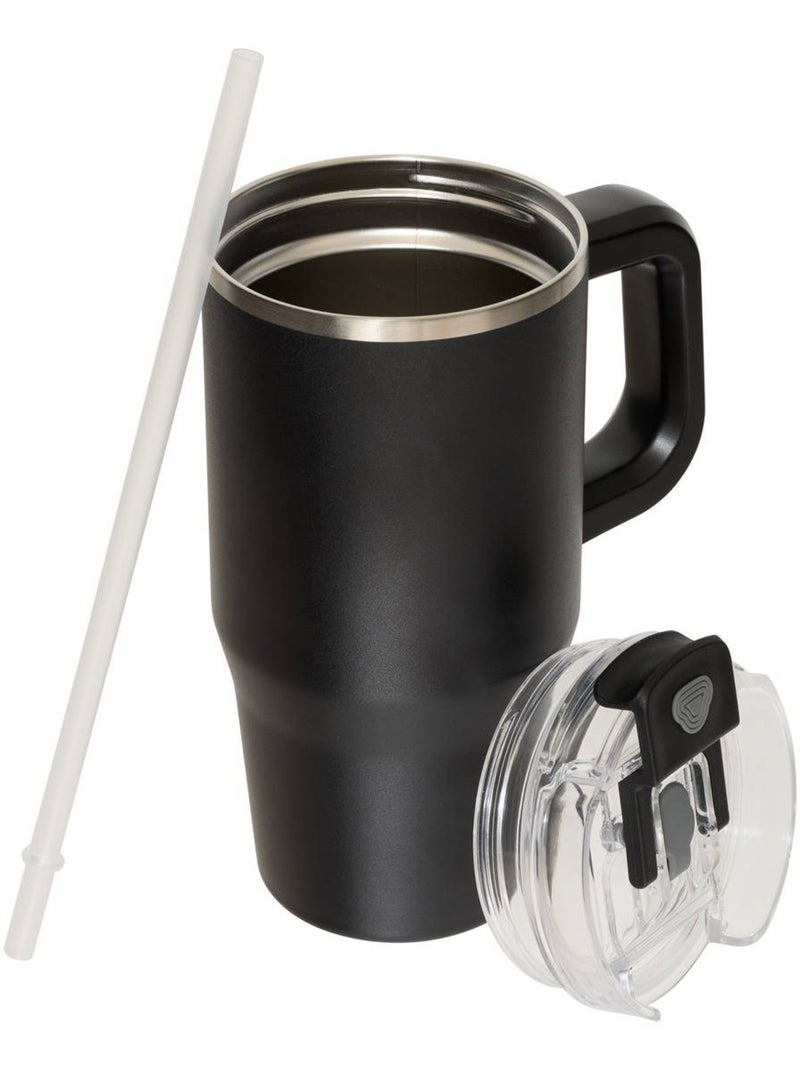 Mug isotherme en inox 0,6 l Noir - Kiabi