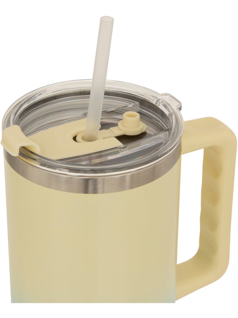 Mug isotherme en inox 1,2L TIE'N DYE Ecru - Kiabi