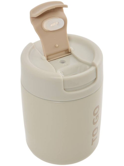 Mug isotherme rond en acier inoxydable - Kiabi