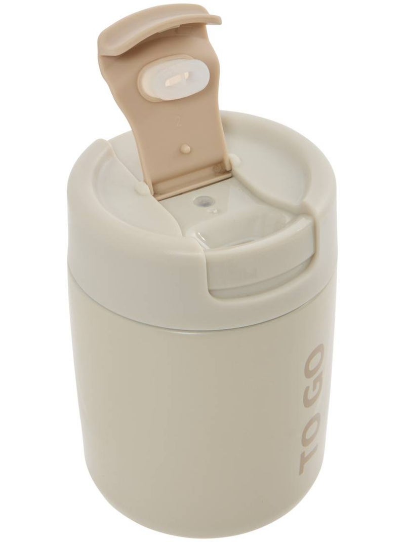 Mug isotherme rond en acier inoxydable Beige - Kiabi