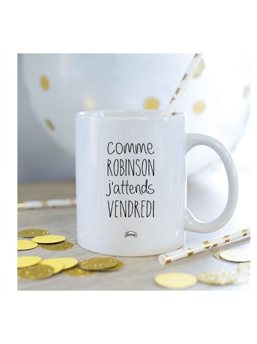 Mug J'ATTENDS VENDREDI - Kiabi
